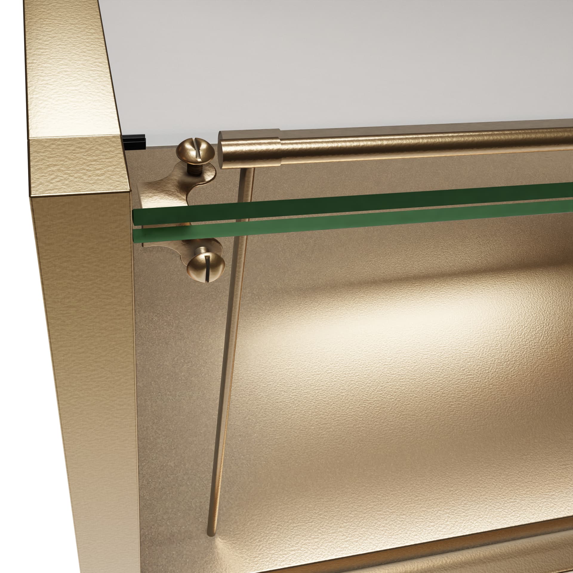 Corner bracket of showcase table