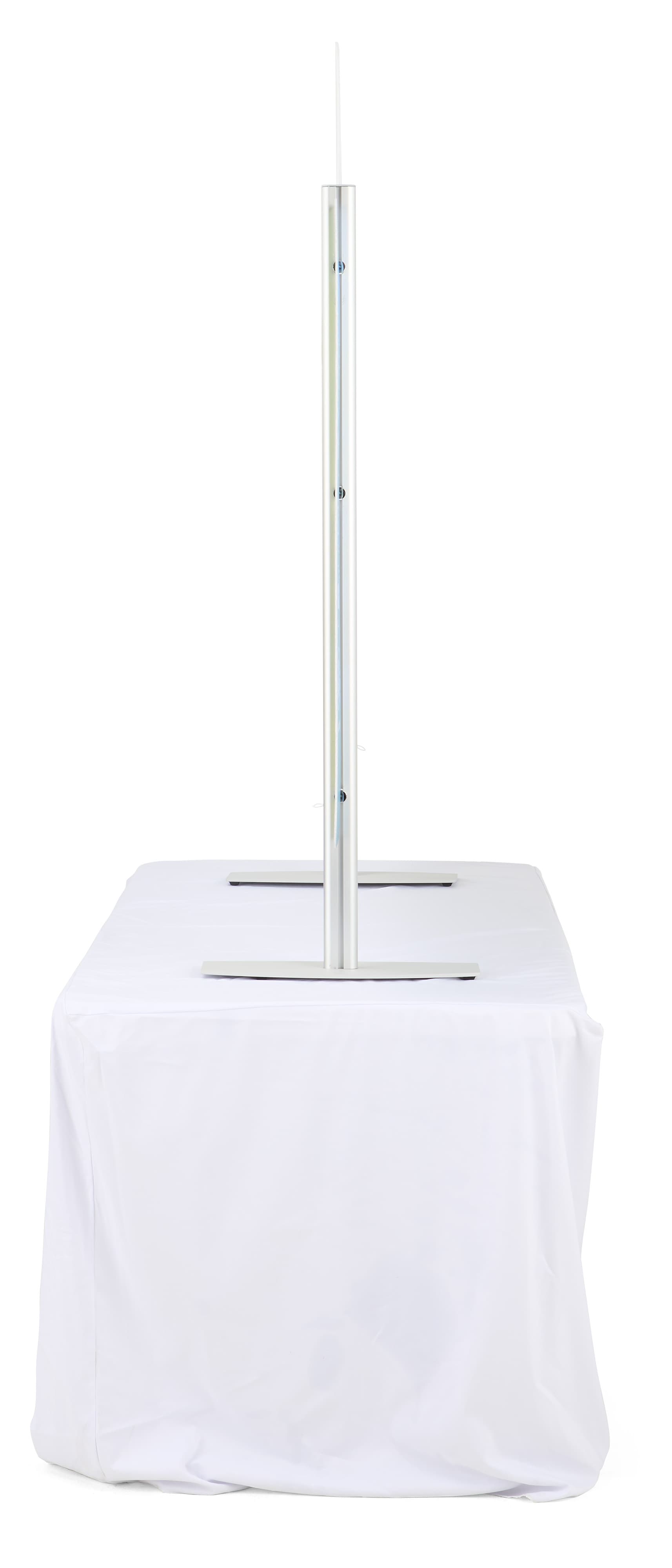 Trade show tabletop display with slim profile
