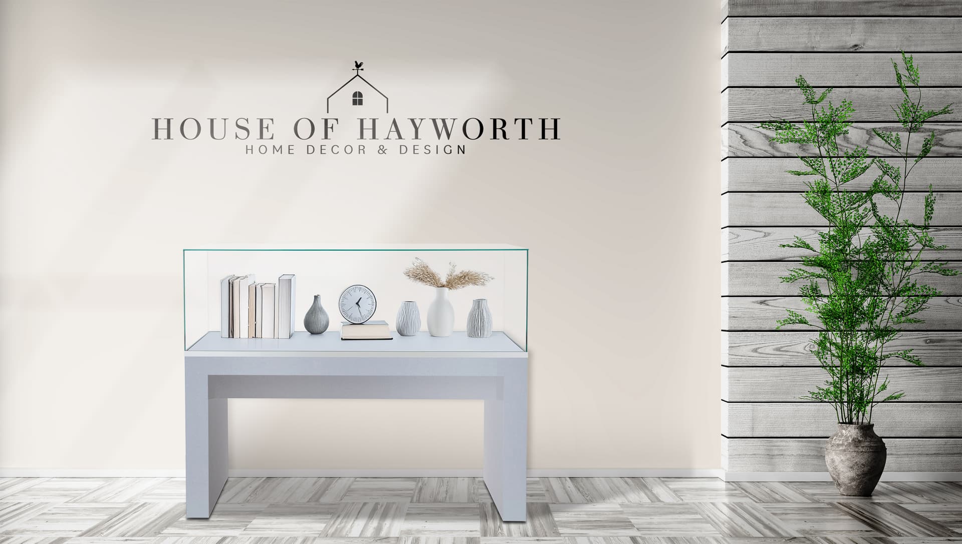 Glass display table case with clear topper 