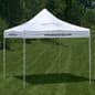 10 x 10 Outdoor Canopy Tent with 8 Custom Imprints, Pop-up, Square - White