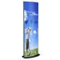 24" x 72" Floor Standing Poster Holder, Curved, Double-Sided