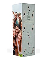 Printed pop up tower with large 8 foot tall design
