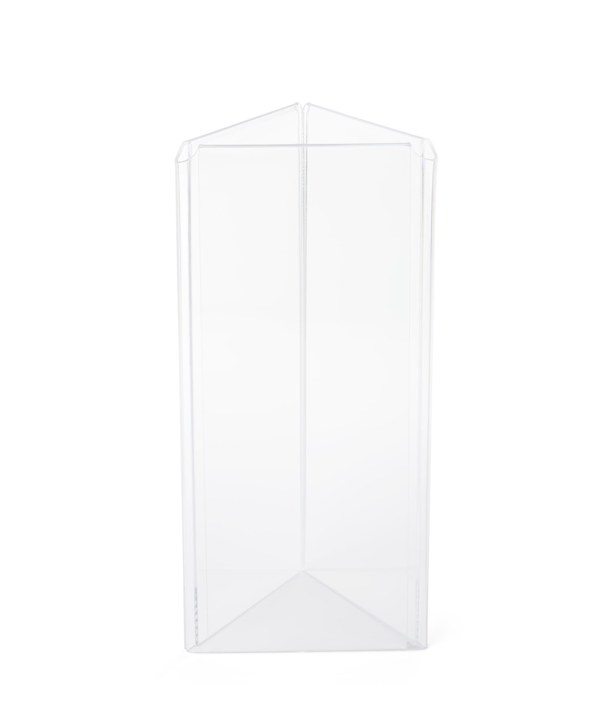 Menu card holder made with clear acrylic