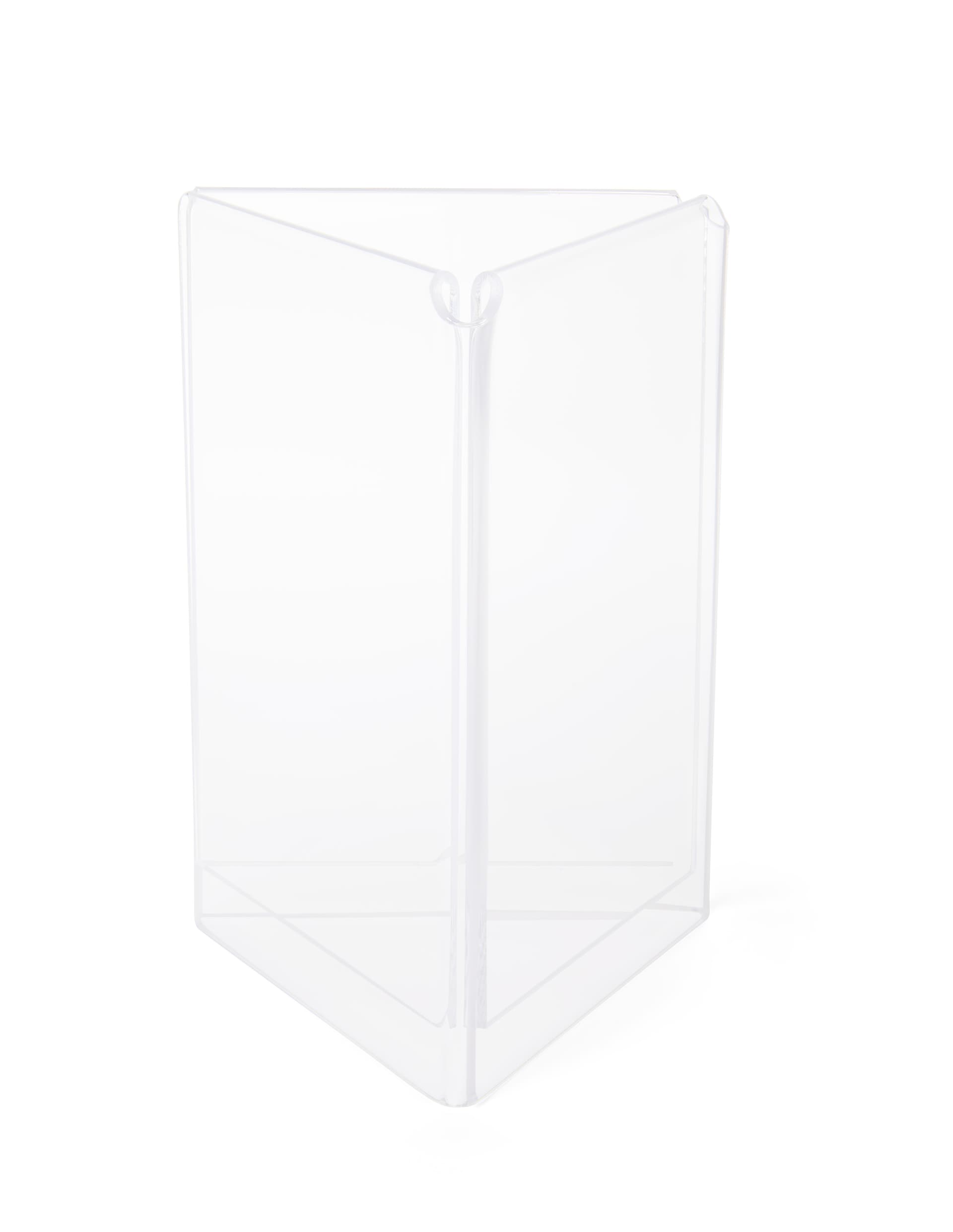 Plastic sign holder for 5" x 7" media