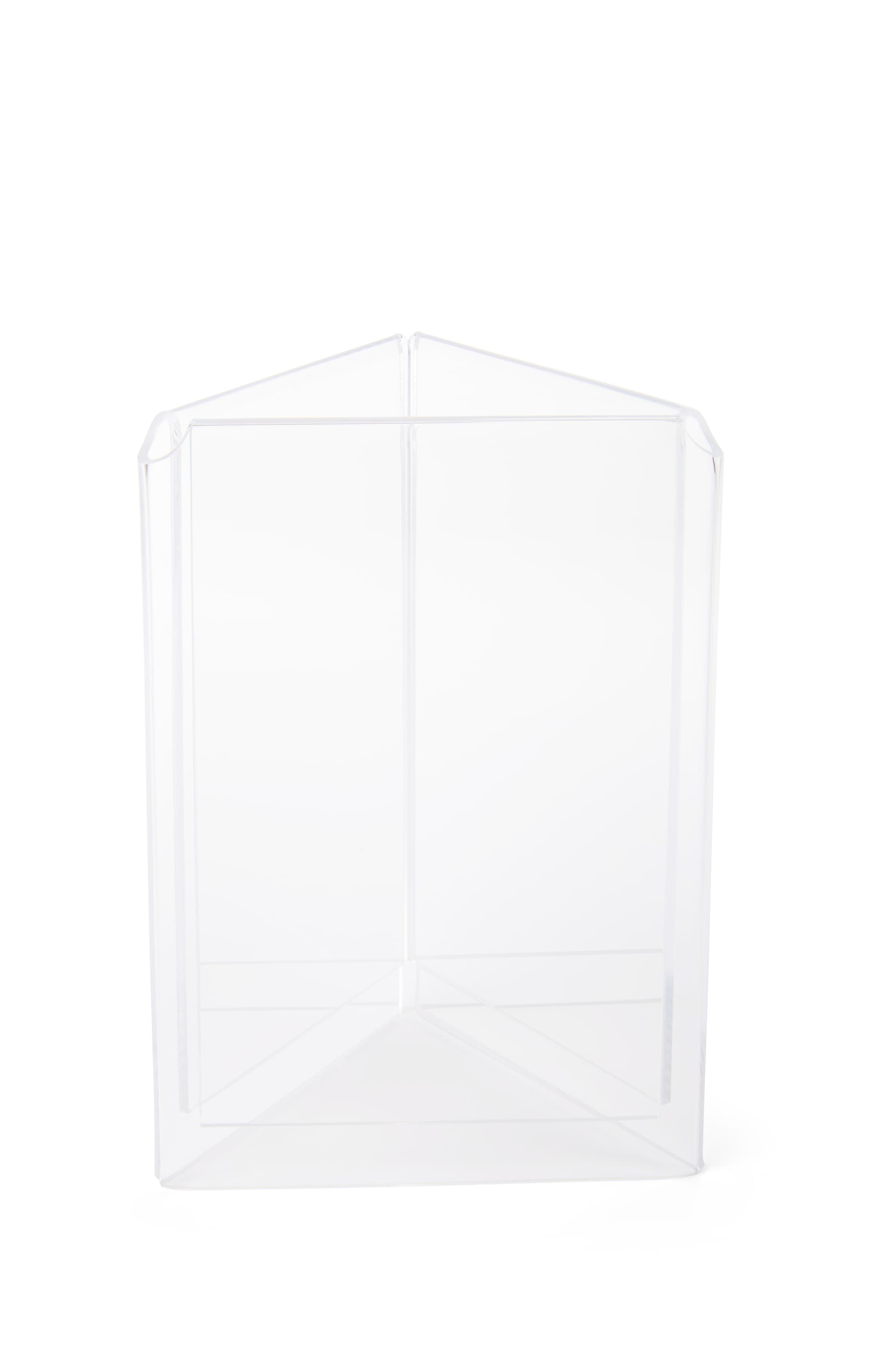 Plastic sign holder with durable construction