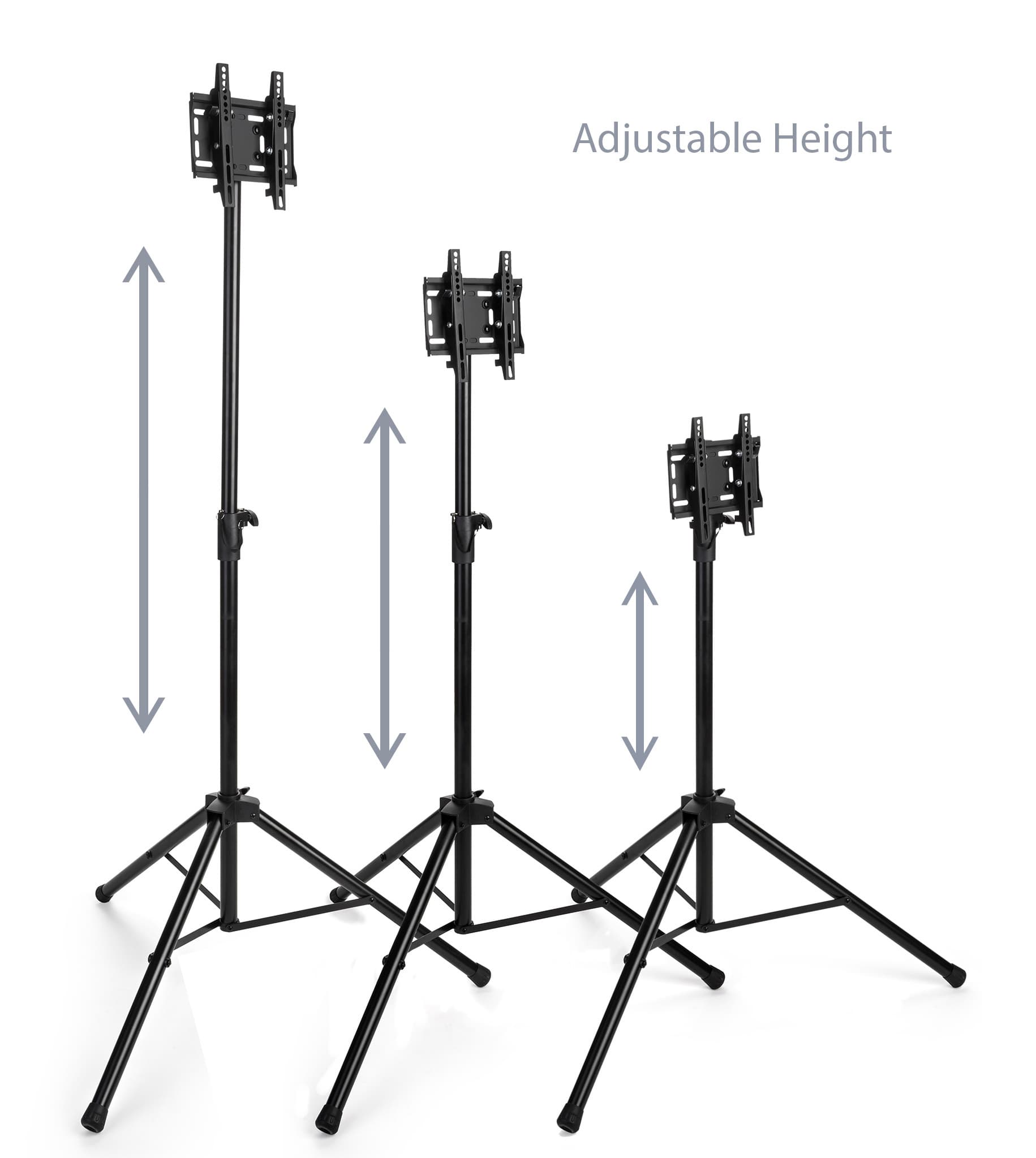TV tripod mount with 5 height settings 