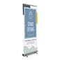 Retractable Banner Stand w/ Custom Printed Graphics, Multiple Width Options - Silver