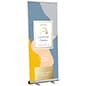 Retractable Banner Stand w/ Custom Printed Graphics, Multiple Width Options - Silver