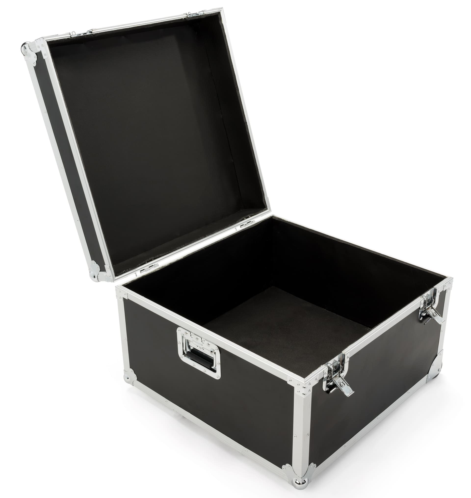 Black trade show floor tile carrying case