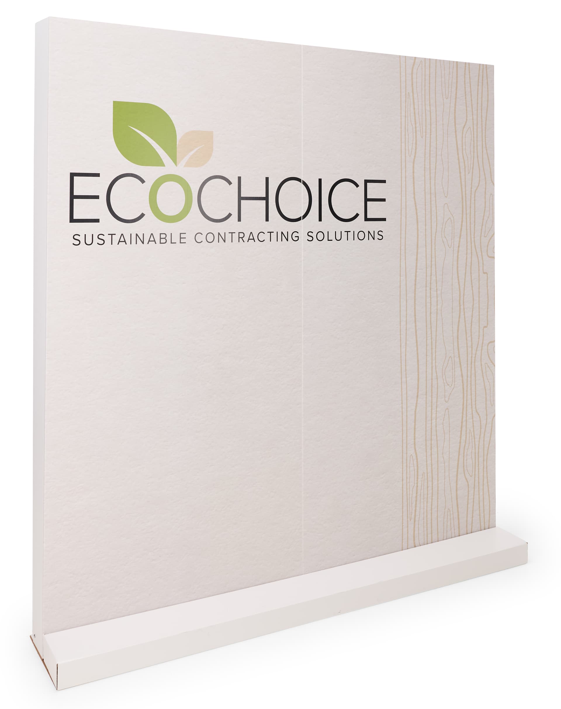 Eco-friendly booth backwall with collapsible design