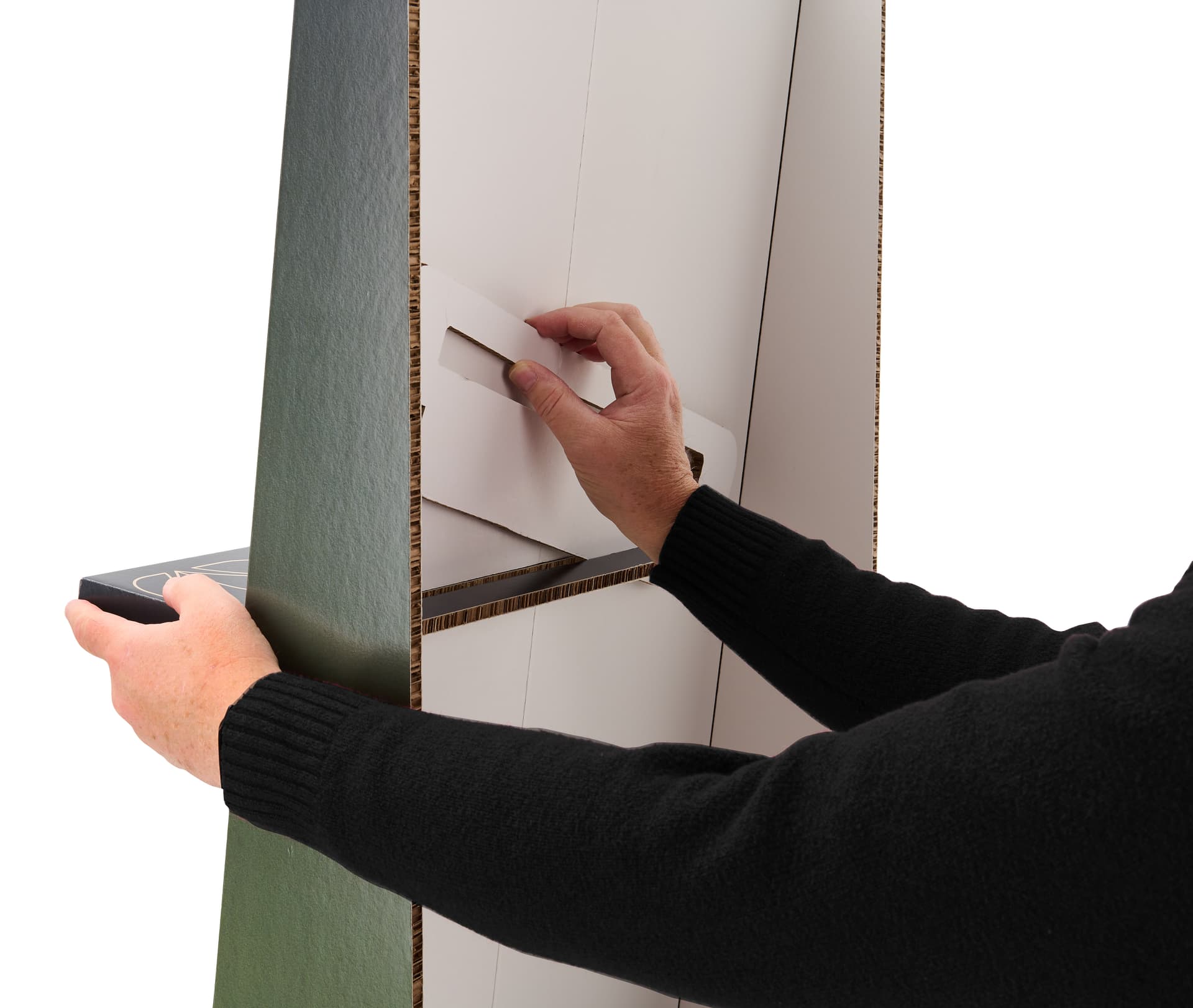 Xanita board eco-friendly shelf stand made of FSC-certified sustainable material