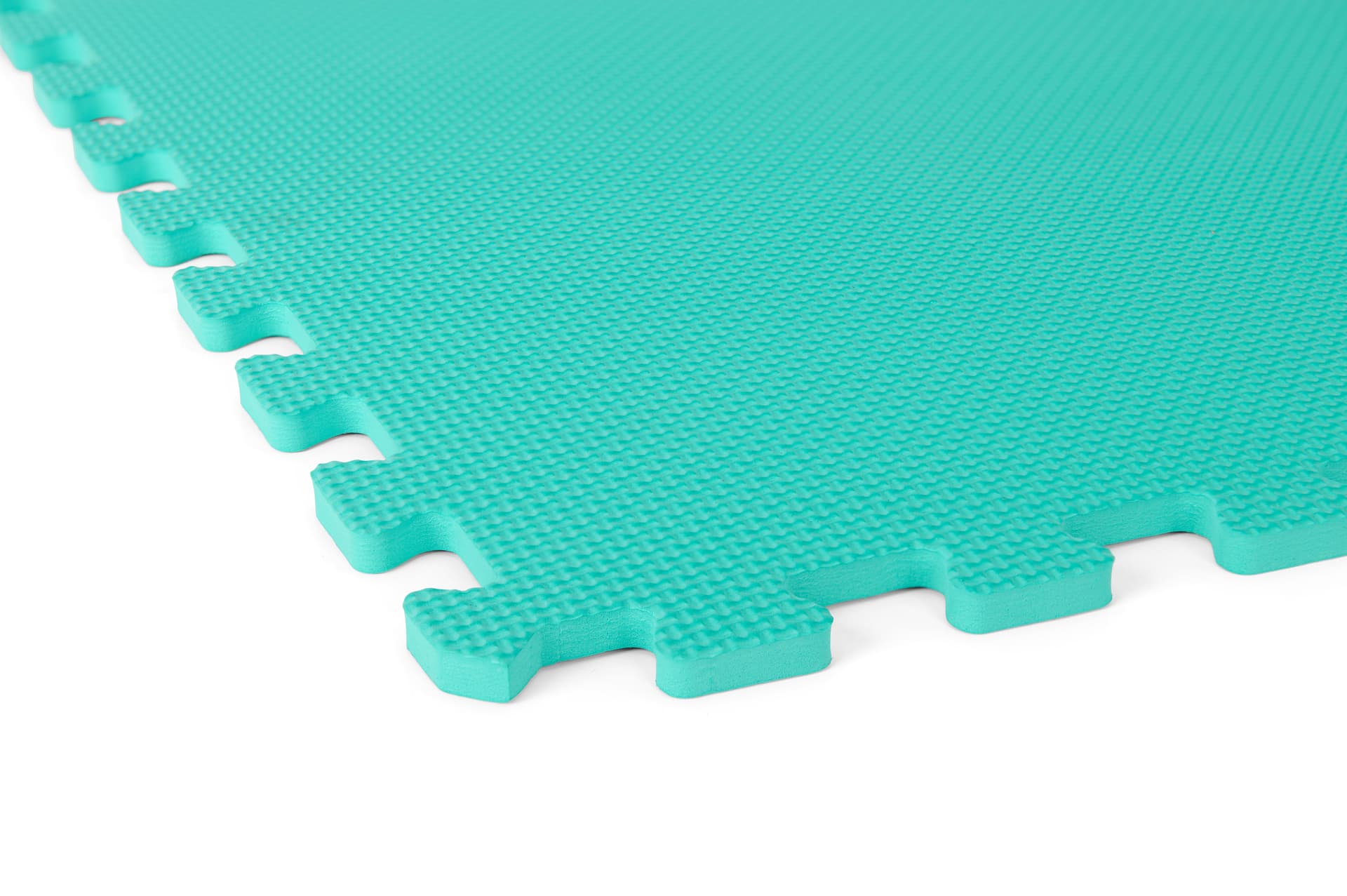 Interlocking foam flooring with a thickness of 3/8 inches
