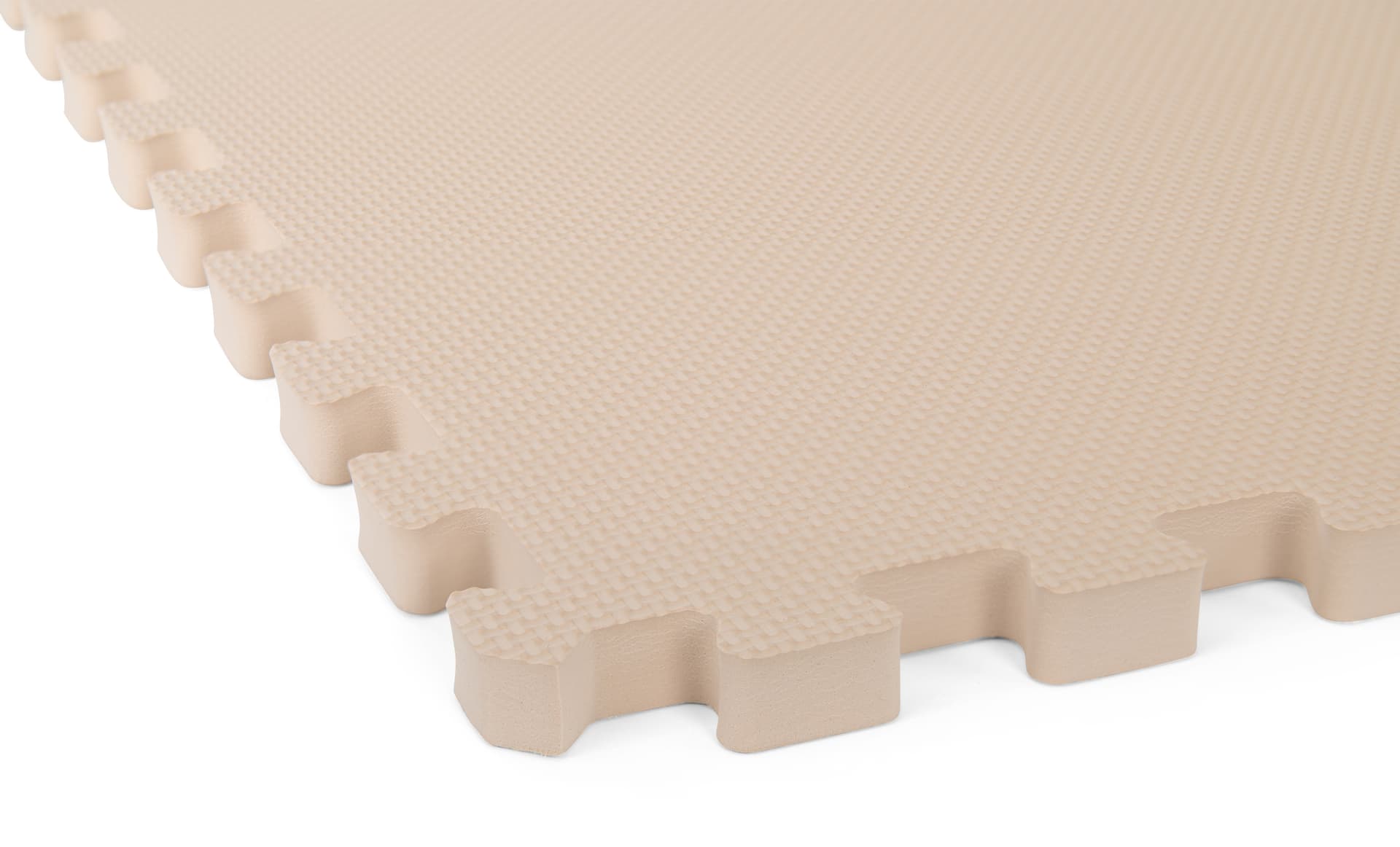 Interlocking foam flooring with a thickness of 3/8 inches