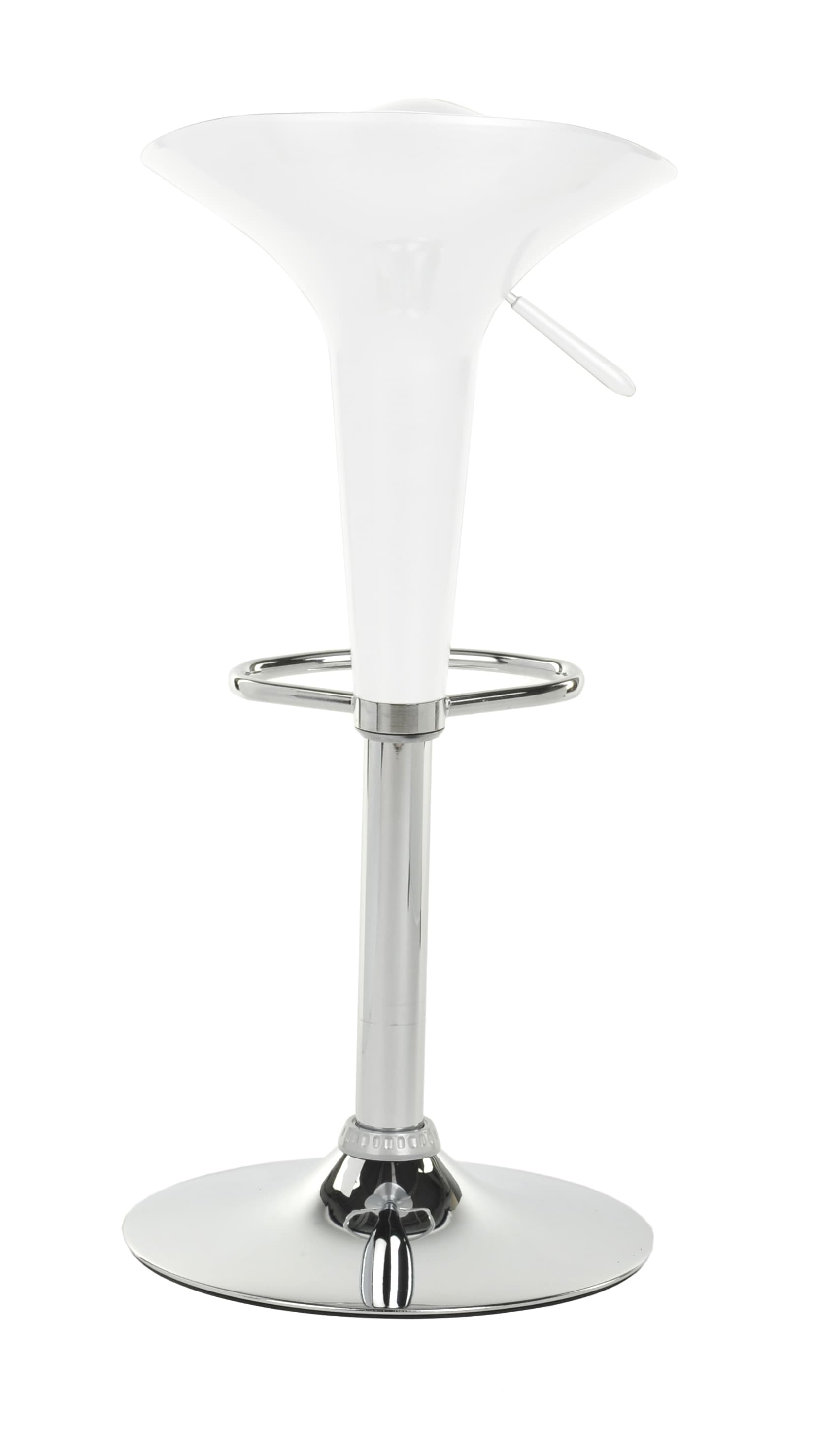 White Trade Show Table & Stool Set has a Small Backrest