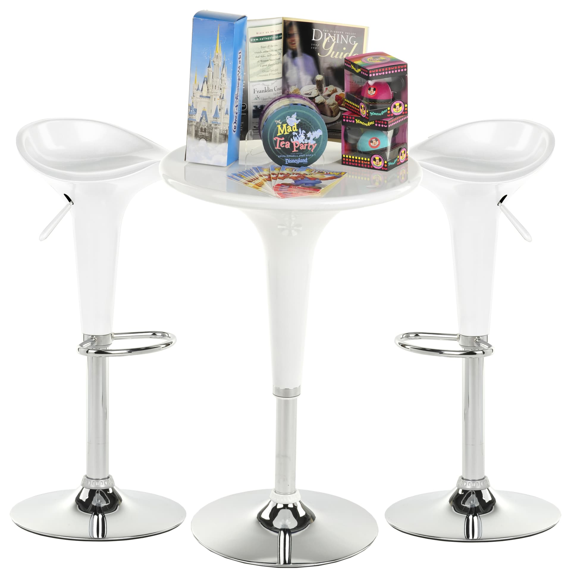 WhiteTrade Show Table & Stool Set for Conventions