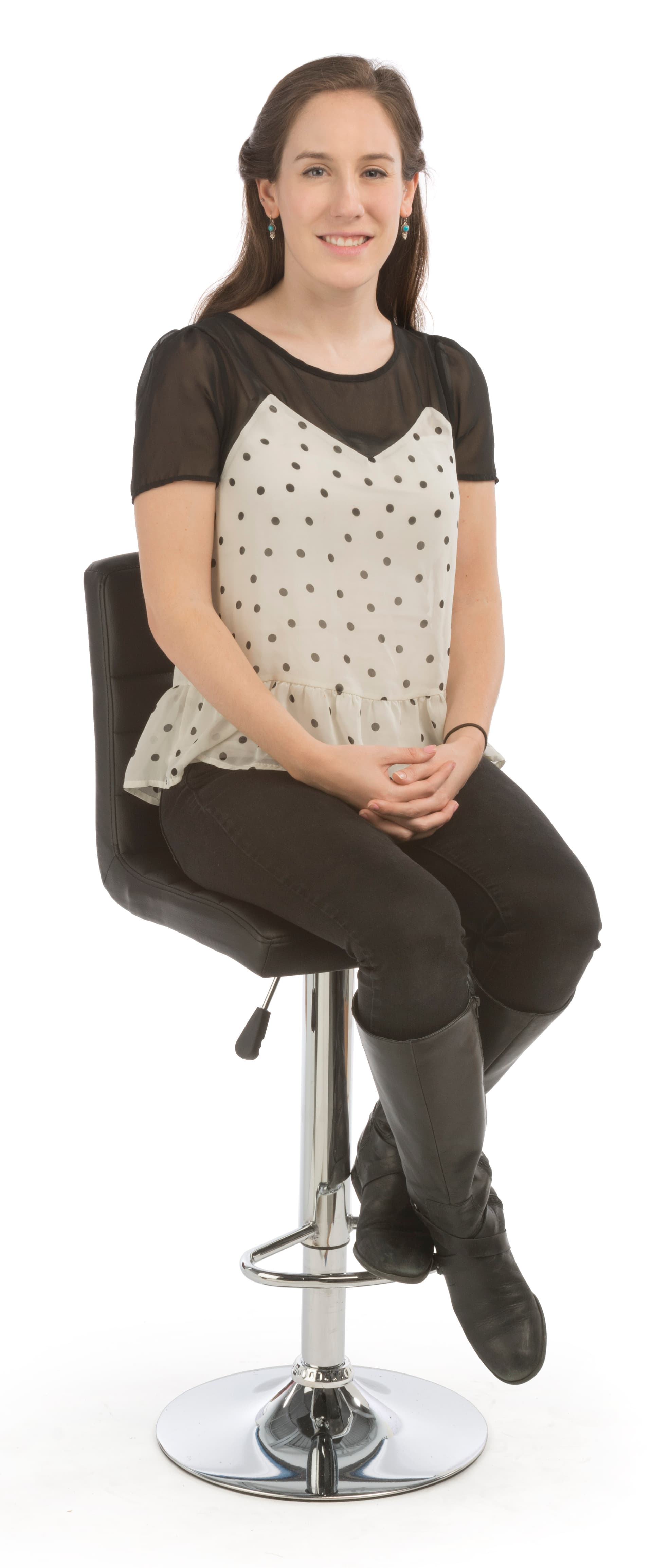 Black Gas Lift Chair and Table Set is Very Comfortable