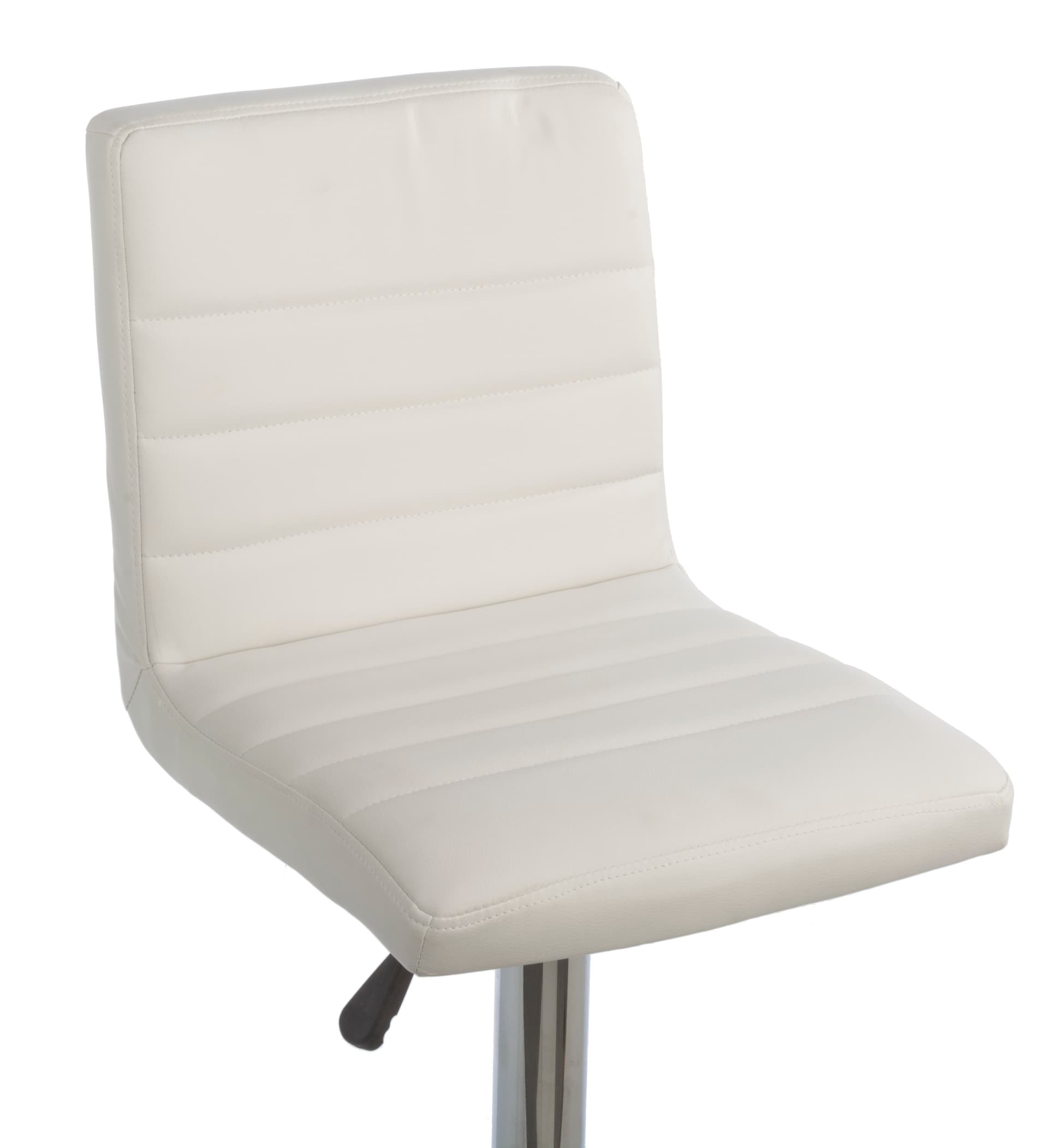 White Gas Lift Chair and Table Set, Rotating