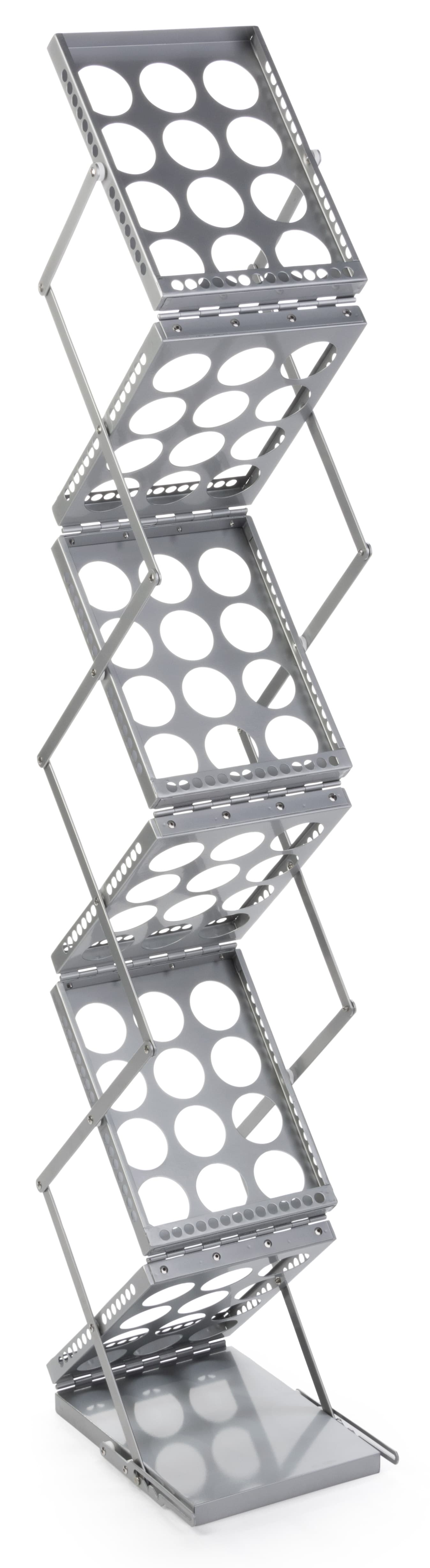 Curved display booth divider wall kit with magazine rack