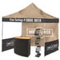 10x10 Trade Show Booth Kit w/ Custom Tent, Counter and Magazine Rack - Black