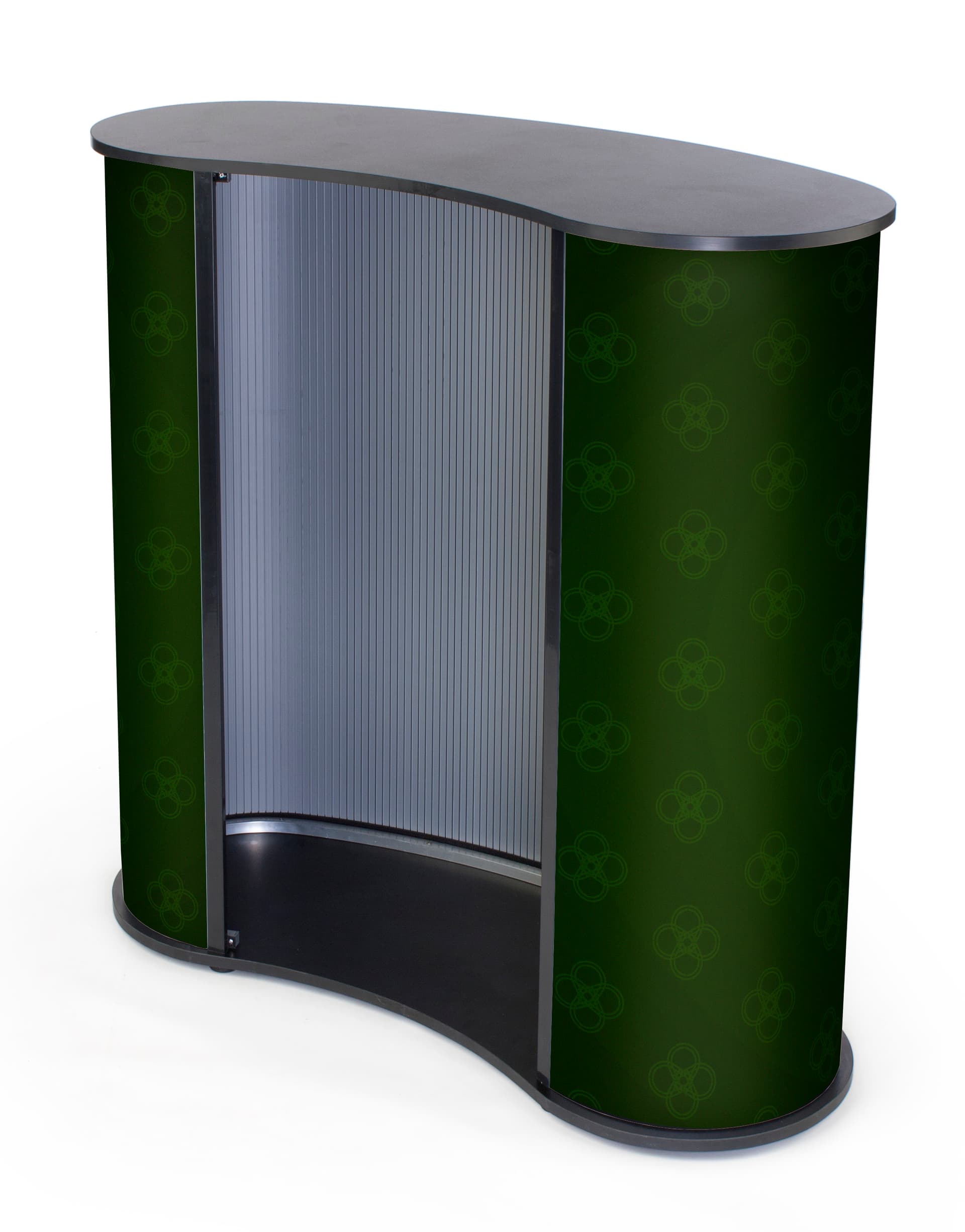 Curved Exhibit Counter is Customizable