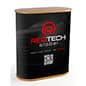 41" Tall Oval Portable Counter w/ Inner Shelf & Carrying Case, Custom Graphic Wrap