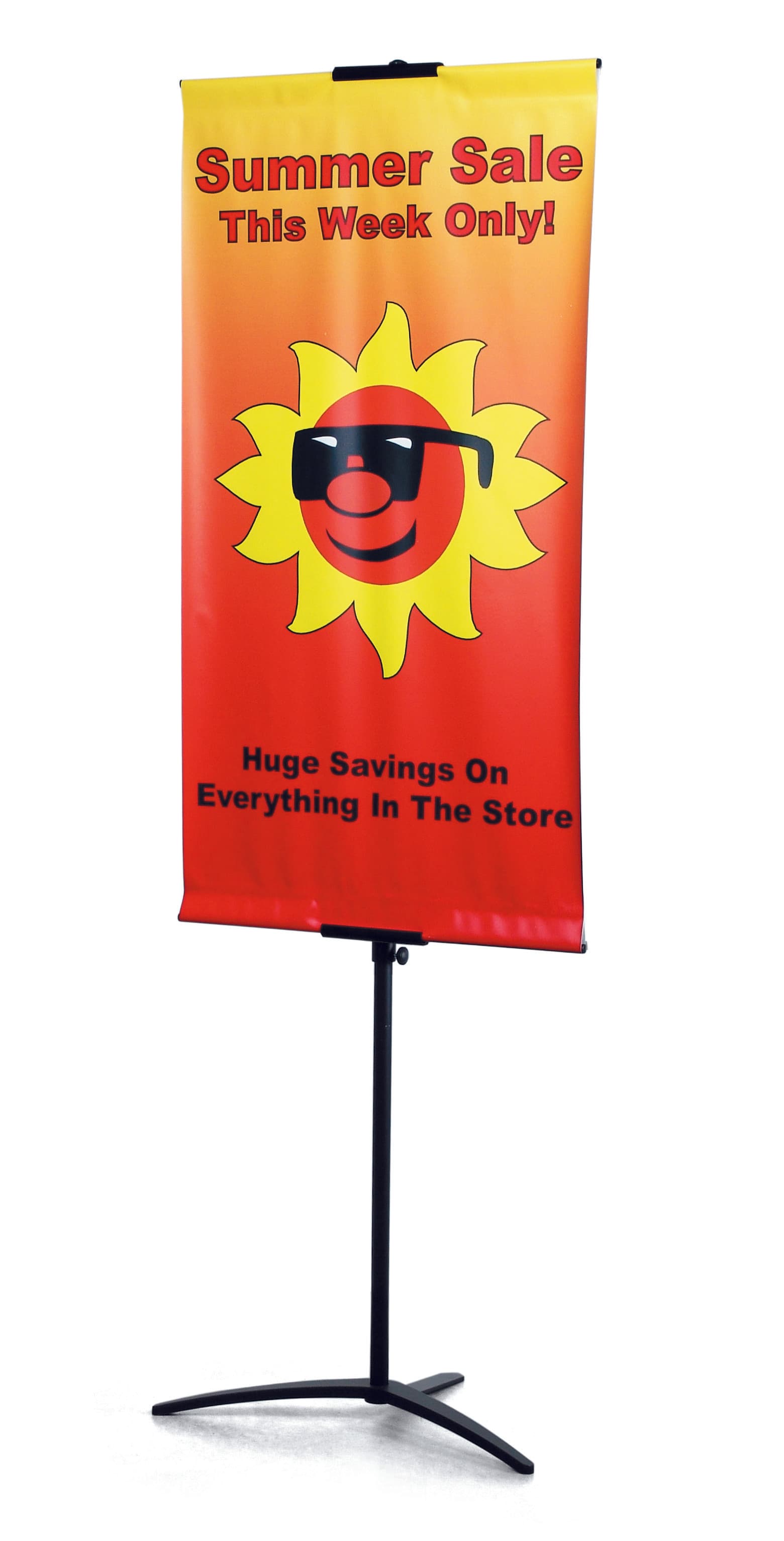 adjustable banner stand