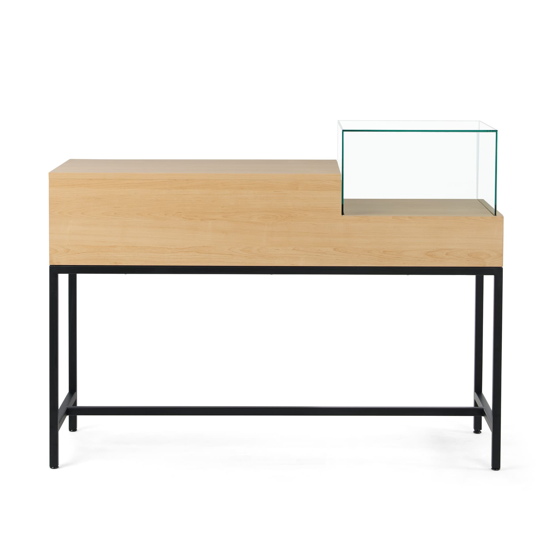 Retail showcase display table made with FSC Certified Materials