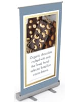 Silver Tabletop Retractable Banner