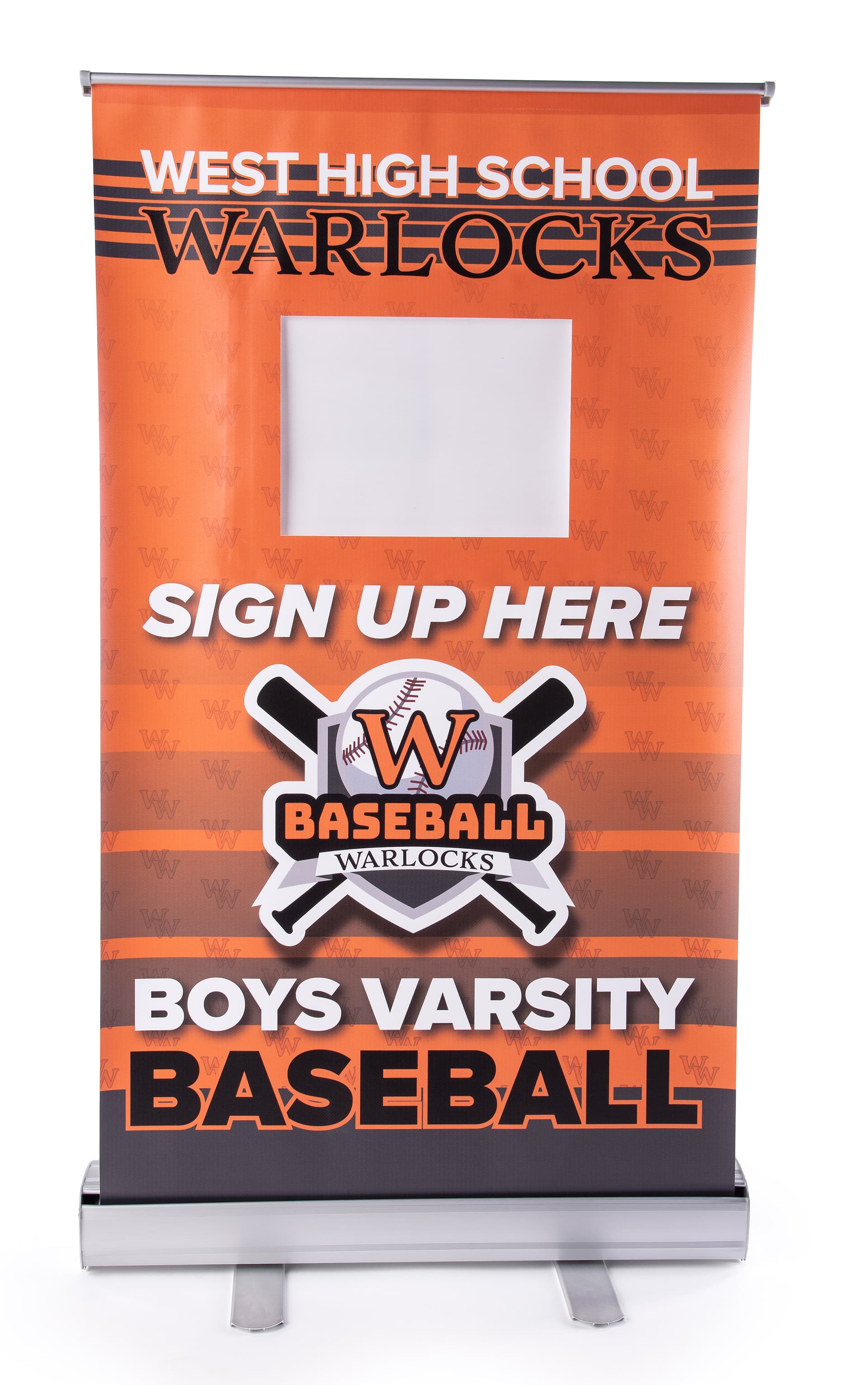 Portable digital banner stand