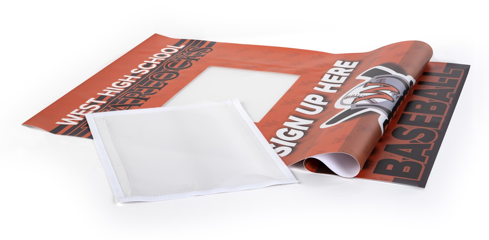 Portable replacement retractable banner for TTRET2440GD tabletop media stand