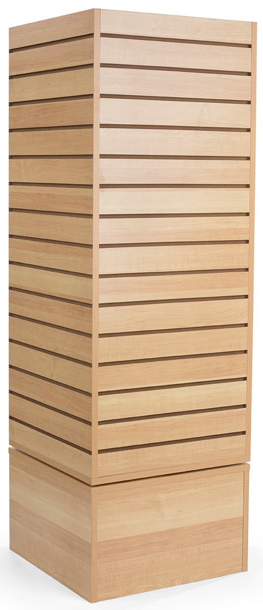 Maple Slatwall Revolving Tower