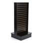 Slatwall Kiosk, I-Shaped, Double Sided - Black