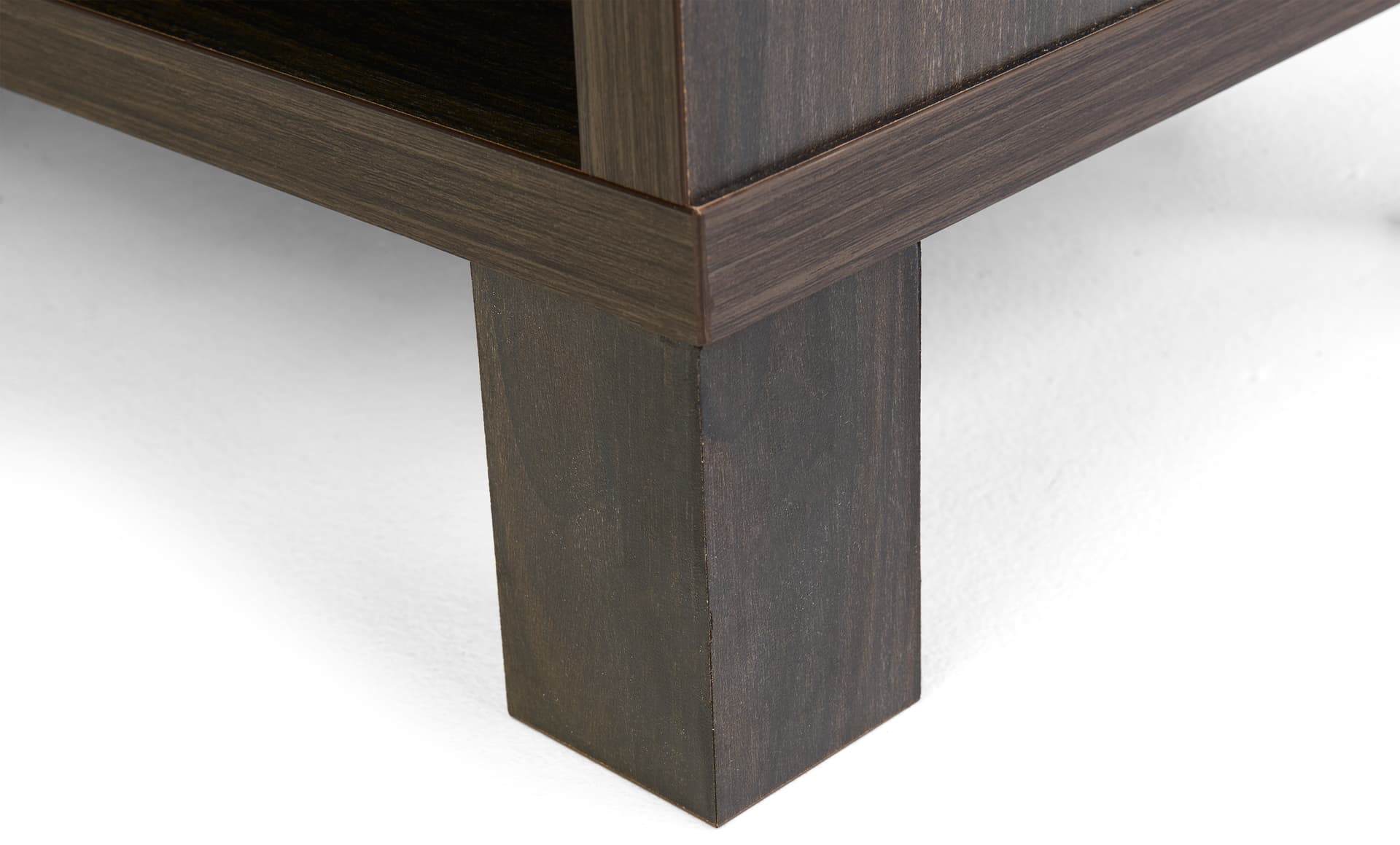 58-inch wood television console with sturdy legs