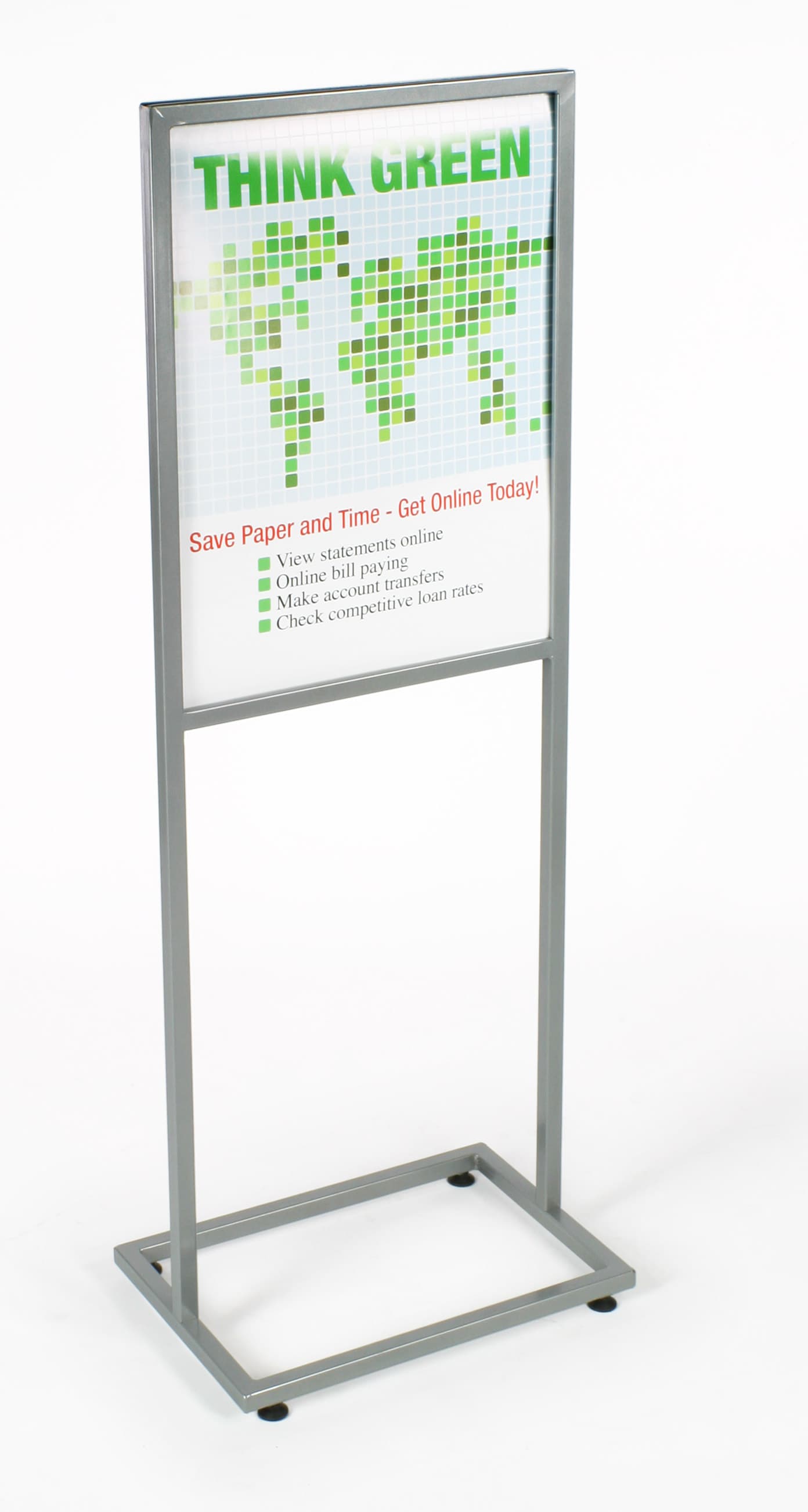 Sign frames  in modern silver finish