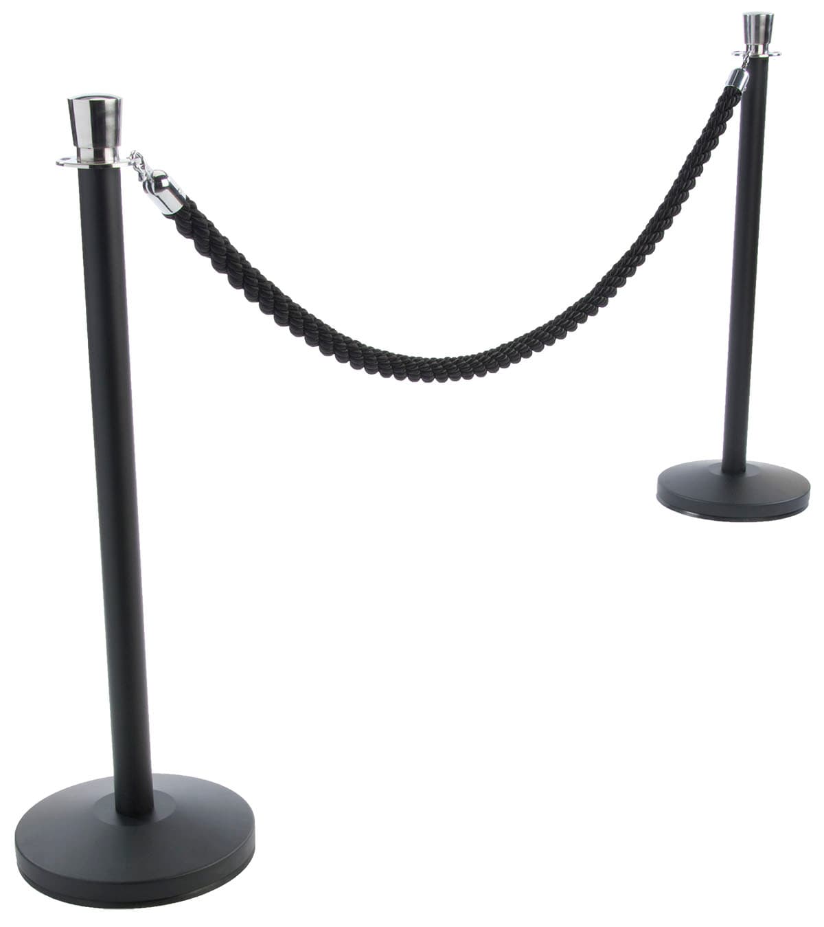 Black VIP Rope | Twisted Cables & Stanchion Posts | Displays2Go