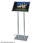 Floor Standing Sign Holder, Menu Stand, Snap Open, Protective Lens