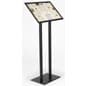 Floor Standing Sign Holder, Menu Stand, Snap Open, Protective Lens