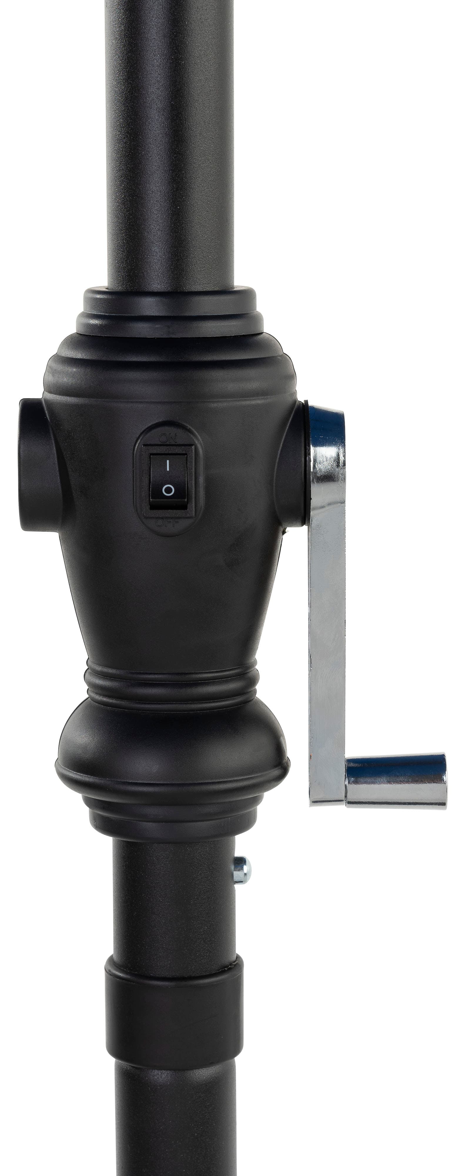 Patio Market Umbrella with User Friendly Hand Crank