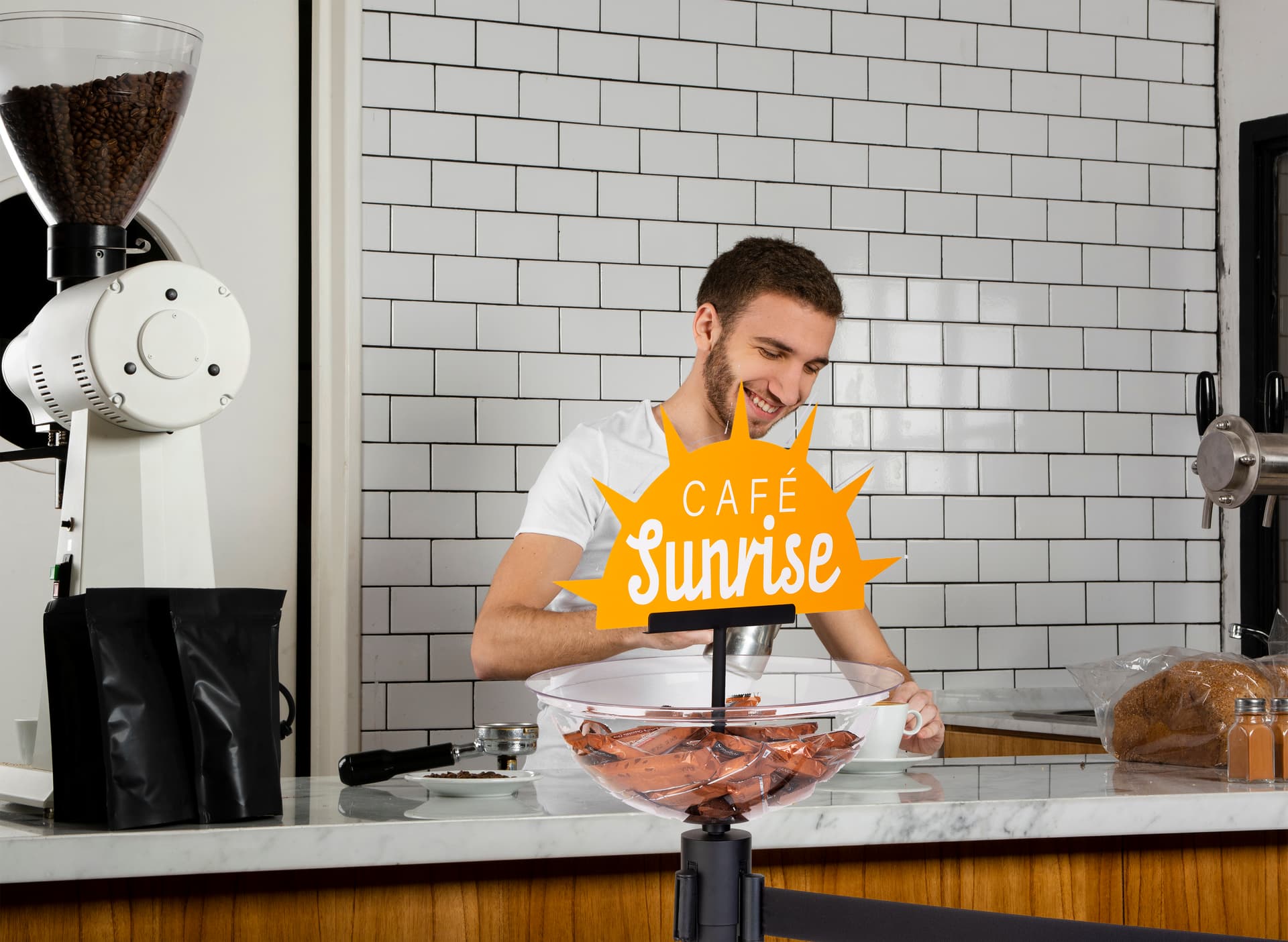 Double sided foam core signage with precise digital cut
