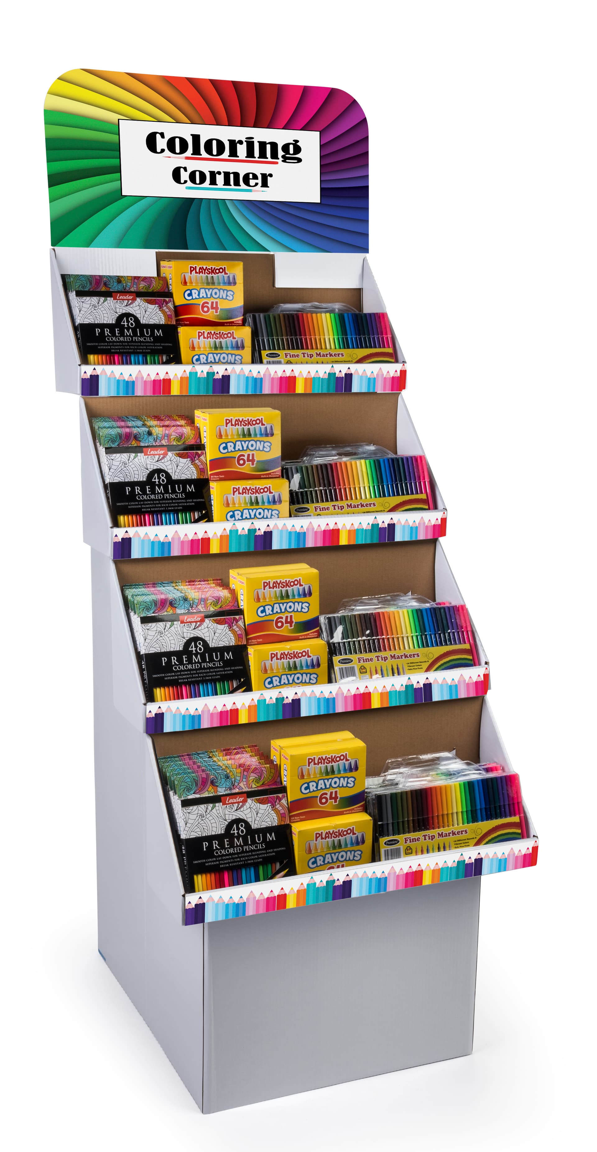 Custom Cardboard Retail Displays Includes Full-Color Images