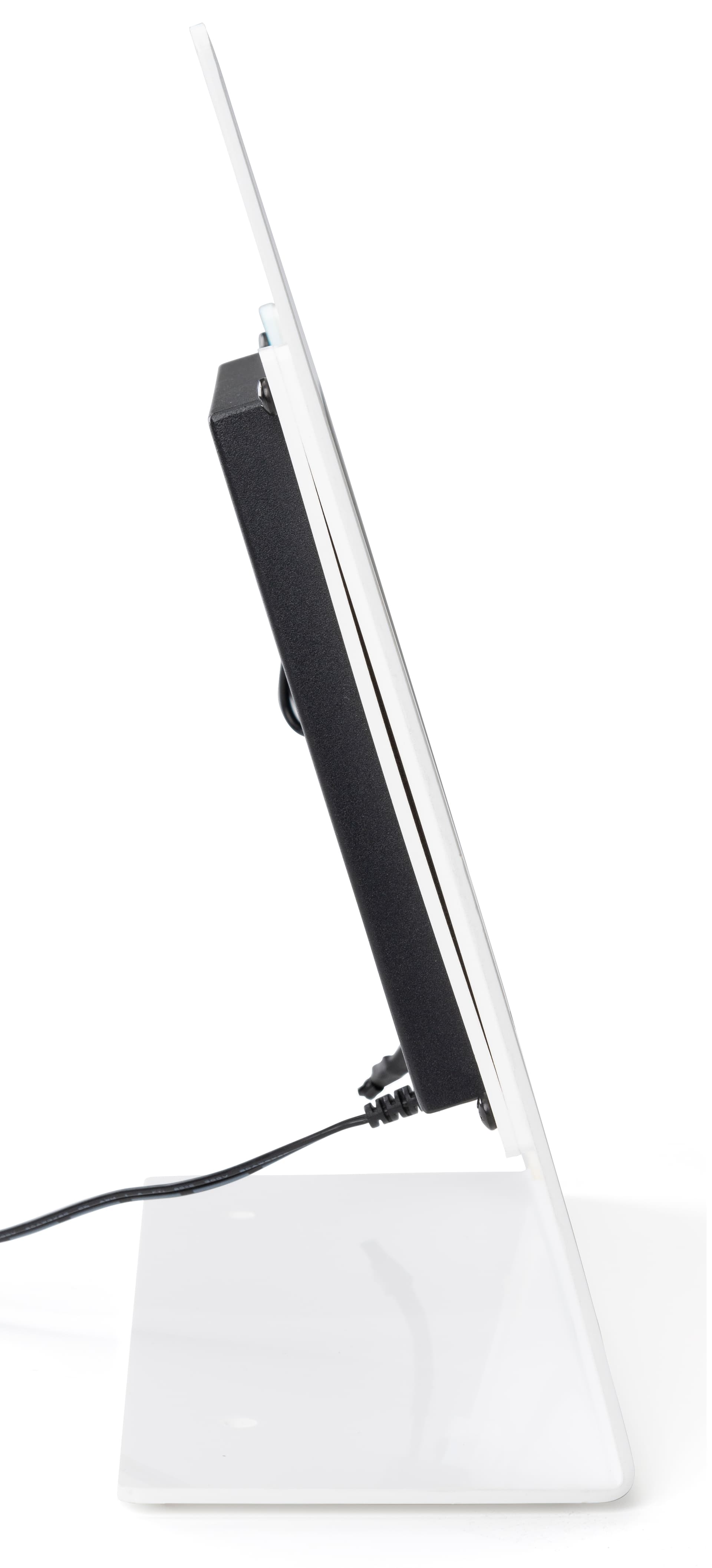 Side View of LCD Digital Pop Countertop Display