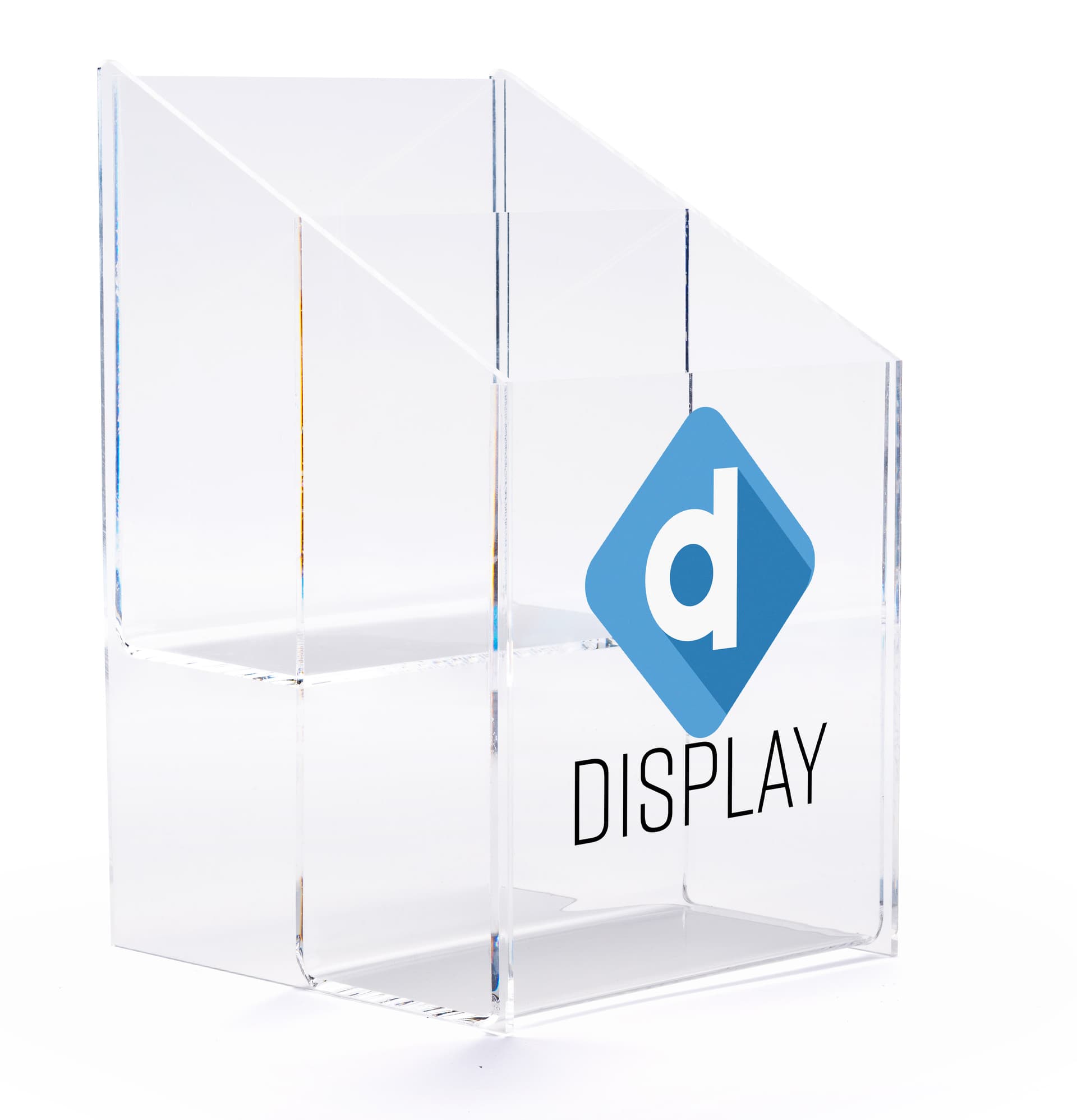 Acrylic custom printed plastic countertop booklet holder