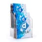 2-Pocket Brochure Holder, 5.5"w, Custom Printed - Clear