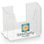 Acrylic Brochure Holder, Custom Printed, Tabletop Placement - Clear