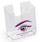 Acrylic Brochure Holder, Custom Printed, Tabletop Placement - Clear