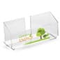 Acrylic Brochure Holder, Custom Printed, Tabletop Placement - Clear