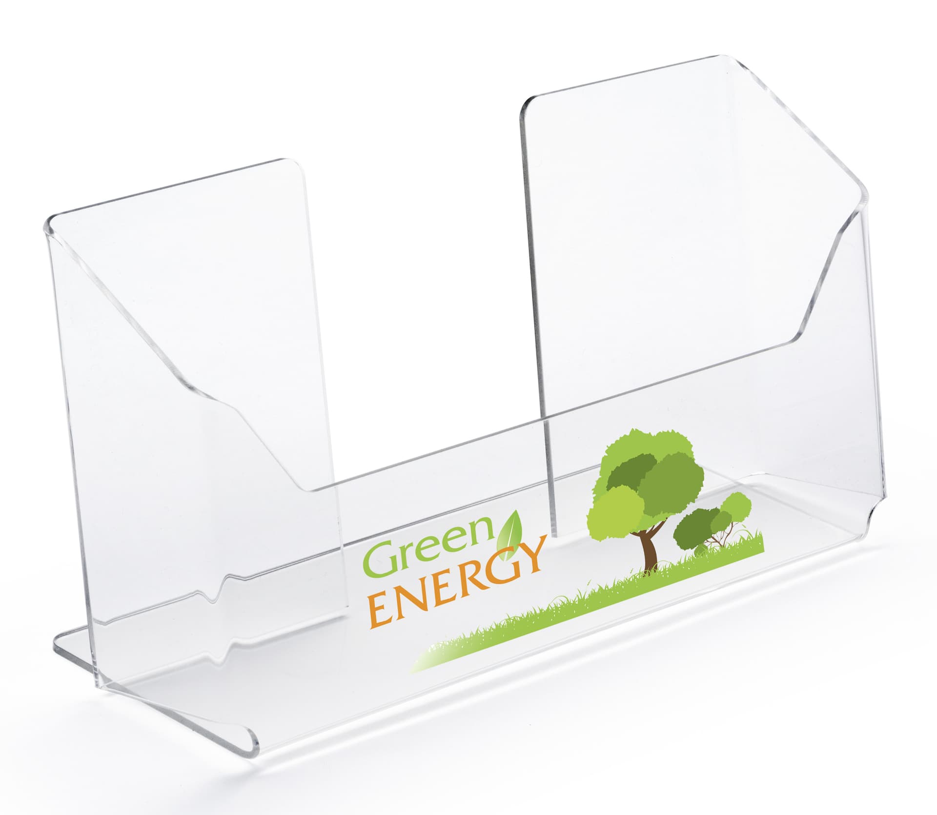Brochure Pocket with UV Printed Logo on Front