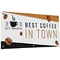 Acrylic Sign, Full Color Custom Print, Silver Standoffs - Clear