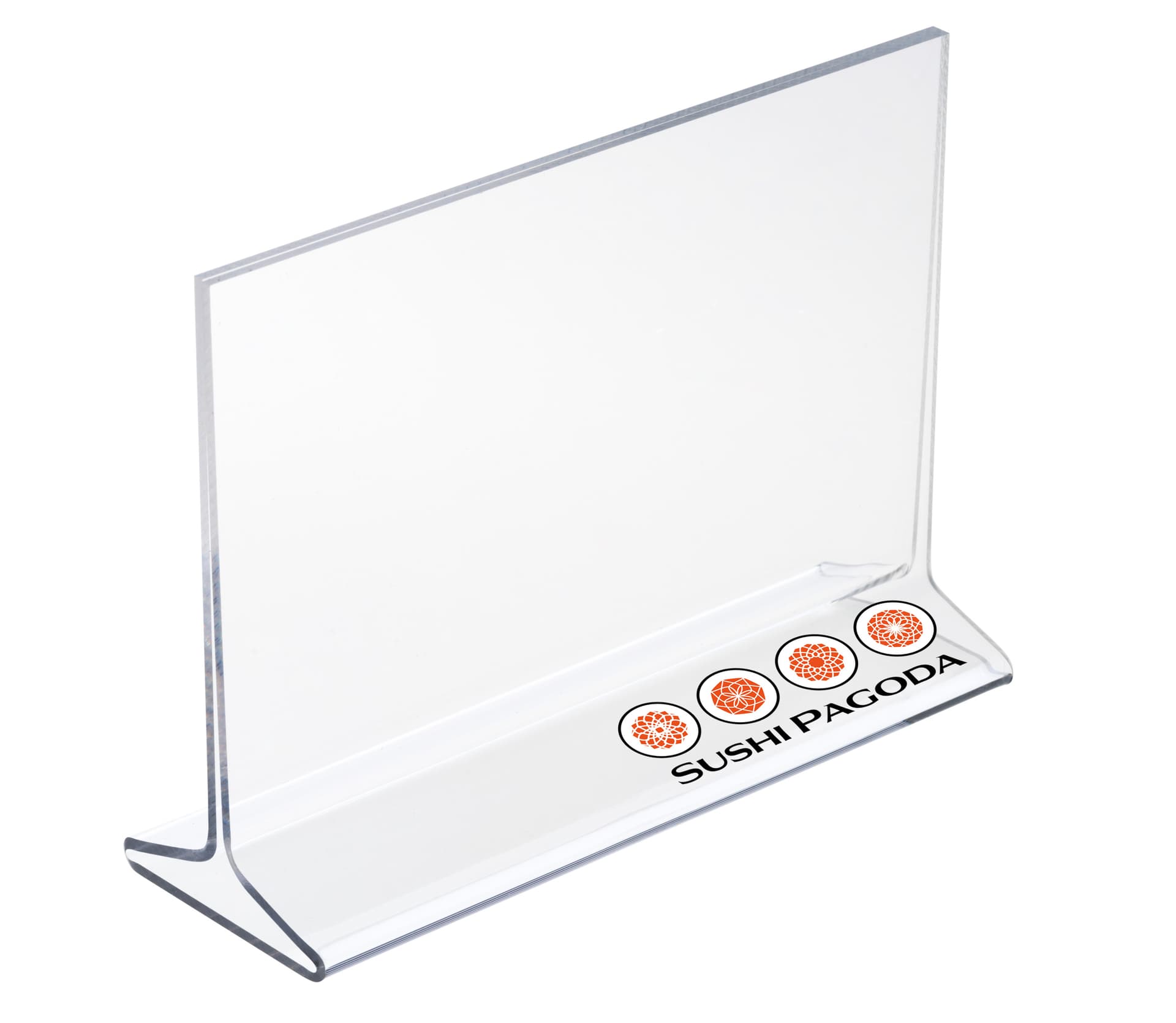 Acrylic Sign Holder with Custom UV Printing