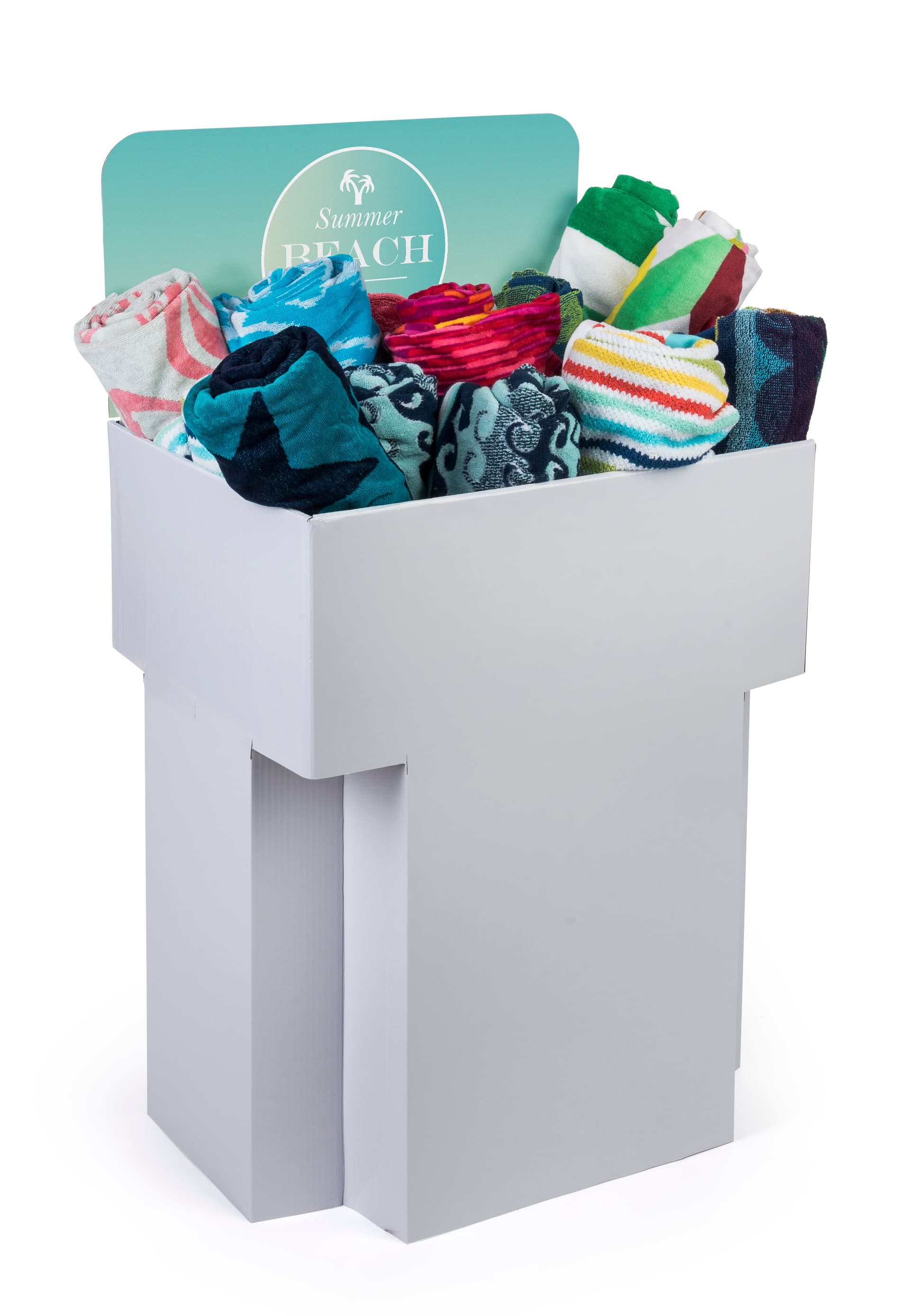 Customized Cardboard Dump Bin Displays Includes Full-Color Printing